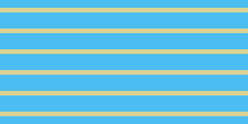 #4bbdf0, #dbd393 horizontal lines, fifteen pixels wide, fifty-two pixels apart