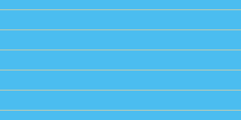 #4bbdf0, #fcd393 horizontal lines, two pixels wide, sixty-five pixels apart