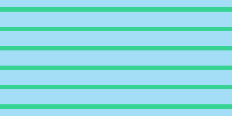 #4bbdf0 (50%), #36d393 horizontal lines, fifteen pixels wide, fifty-two pixels apart