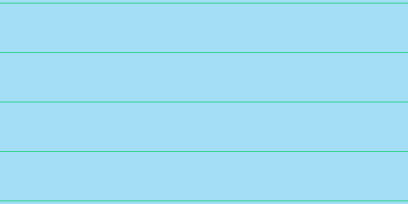 #4bbdf0 (50%), #36d393 horizontal lines, two pixels wide, ninety-five pixels apart