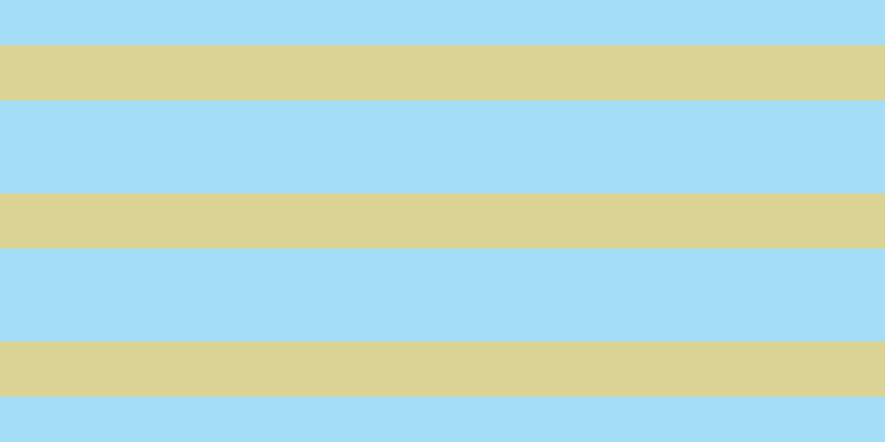 #4bbdf0 (50%), #dbd393 horizontal lines, fifty pixels wide, eighty-four pixels apart