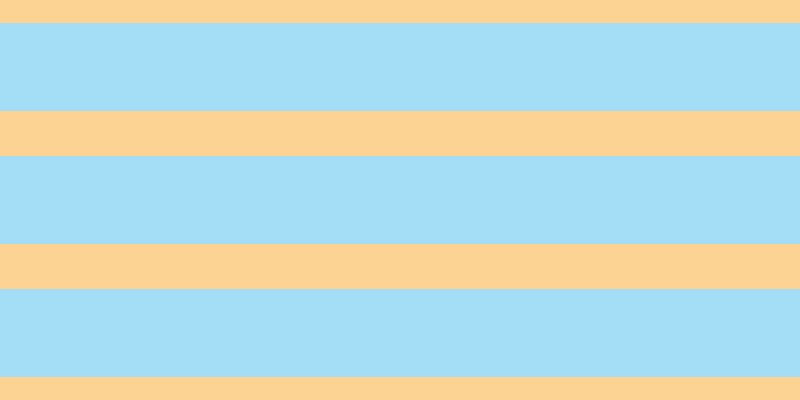 #4bbdf0 (50%), #fcd393 horizontal lines, forty-five pixels wide, eighty-eight pixels apart