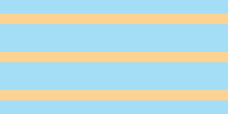 #4bbdf0 (50%), #fcd393 horizontal lines, thirty-seven pixels wide, ninety-seven pixels apart