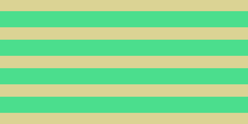 #4bde8d, #dbd393 horizontal lines, forty pixels wide, fifty-two pixels apart