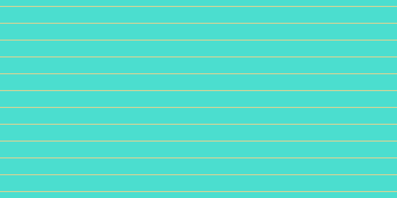 #4bdecf, #dbd393 horizontal lines, two pixels wide, thirty-two pixels apart