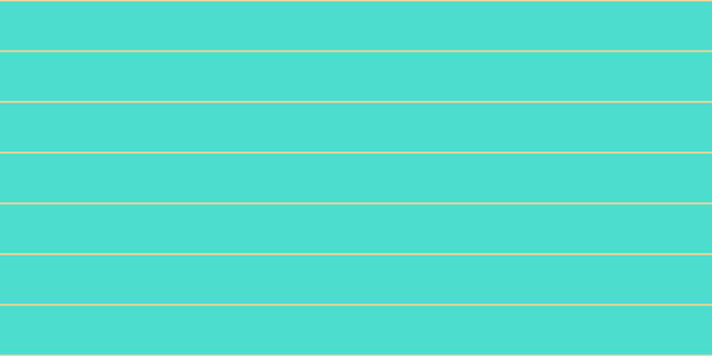 #4bdecf, #fcd393 horizontal lines, two pixels wide, fifty-five pixels apart