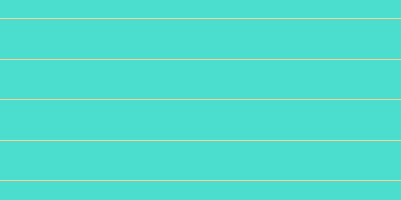 #4bdecf, #fcd393 horizontal lines, two pixels wide, seventy-nine pixels apart