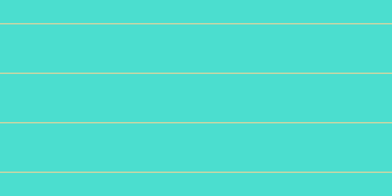 #4bdecf, #fcd393 horizontal lines, two pixels wide, ninety-nine pixels apart