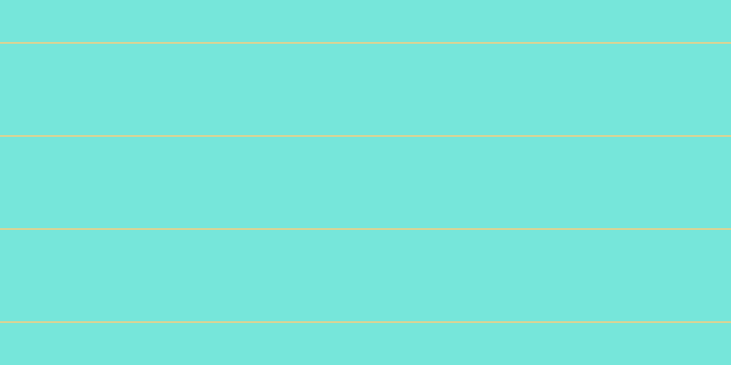 #4bdecf (75%), #dbd393 horizontal lines, two pixels wide, one hundred pixels apart