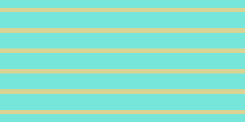 #4bdecf (75%), #dbd393 horizontal lines, fifteen pixels wide, fifty-two pixels apart