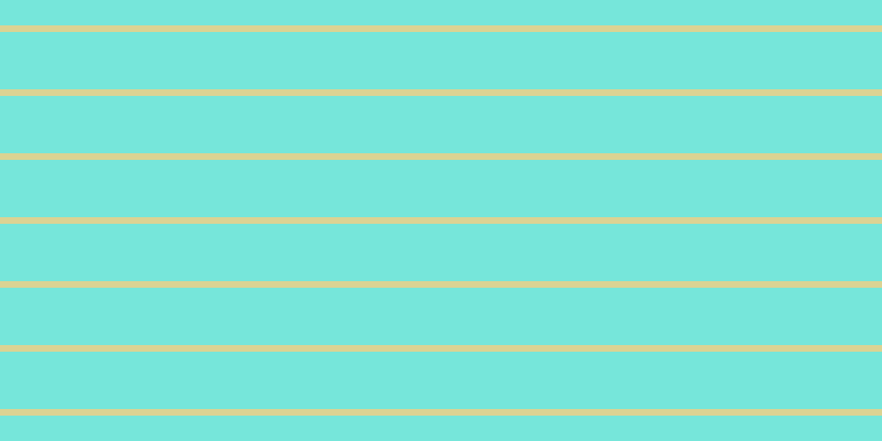 #4bdecf (75%), #dbd393 horizontal lines, six pixels wide, fifty-two pixels apart