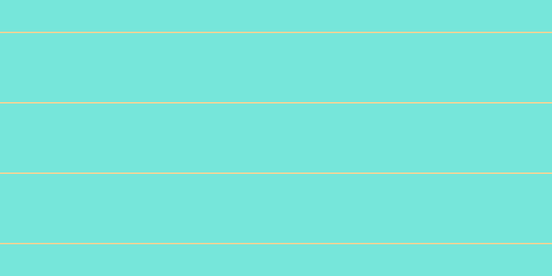 #4bdecf (75%), #fcd393 horizontal lines, two pixels wide, one hundred pixels apart