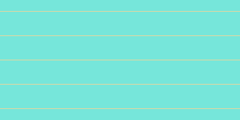 #4bdecf (75%), #fcd393 horizontal lines, two pixels wide, seventy-nine pixels apart