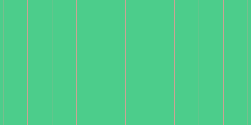 #4ccd8b, #caa393 vertical lines, two pixels wide, seventy-six pixels apart
