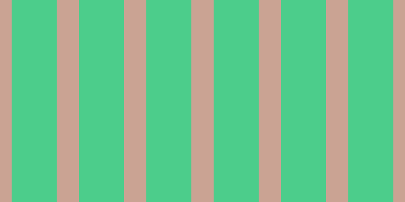 #4ccd8b, #caa393 vertical lines, forty-four pixels wide, eighty-nine pixels apart