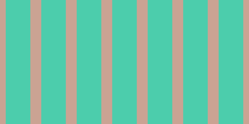 #4ccdac, #caa393 vertical lines, thirty-five pixels wide, seventy-nine pixels apart