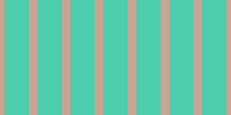 #4ccdac, #caa393 vertical lines, thirty pixels wide, eighty-four pixels apart