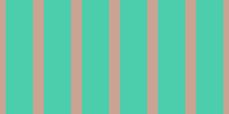 #4ccdac, #caa393 vertical lines, thirty-eight pixels wide, ninety-five pixels apart