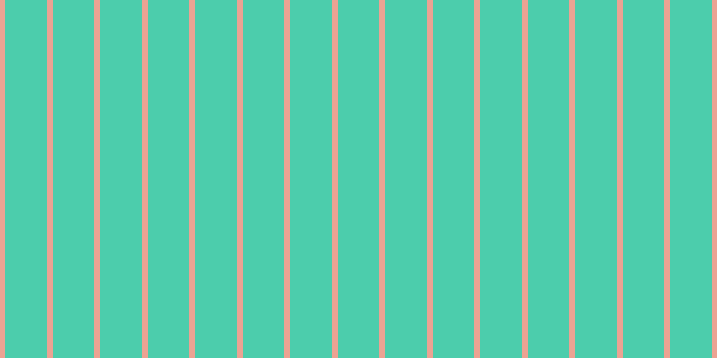 #4ccdac, #eba393 vertical lines, seven pixels wide, forty-six pixels apart