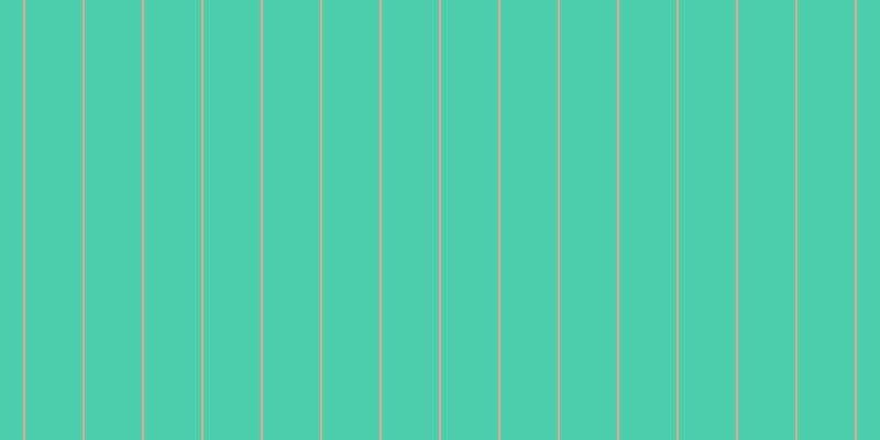#4ccdac, #eba393 vertical lines, two pixels wide, fifty-two pixels apart