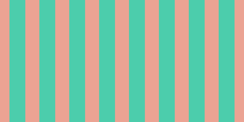 #4ccdac, #eba393 vertical lines, forty-six pixels wide, fifty-two pixels apart