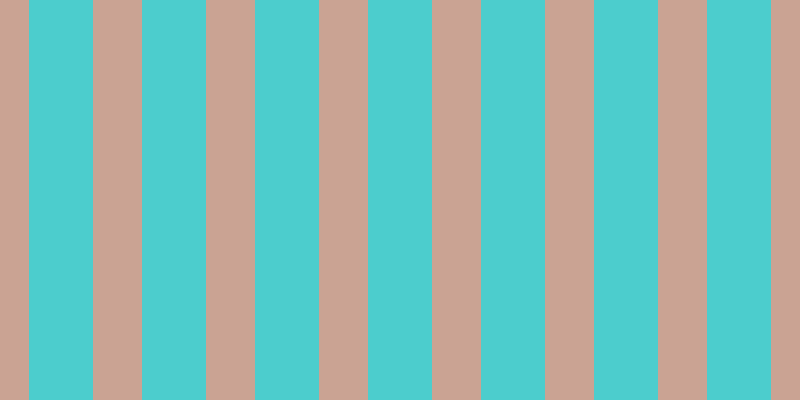 #4ccdcd, #caa393 vertical lines, forty-nine pixels wide, sixty-four pixels apart