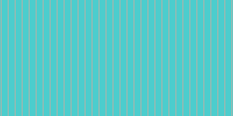 #4ccdcd, #eba393 vertical lines, two pixels wide, twenty-two pixels apart
