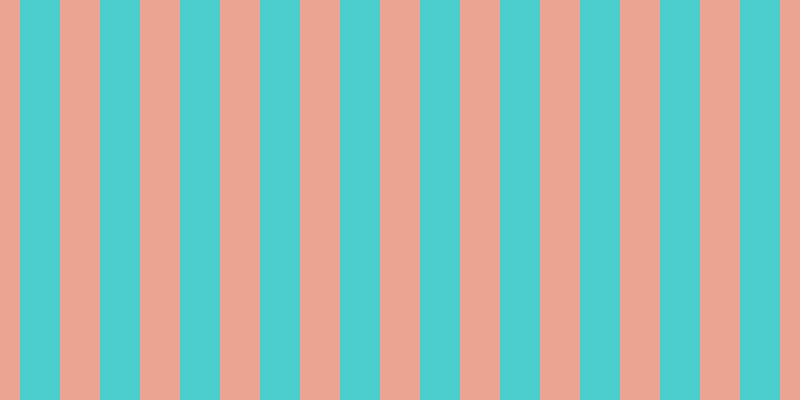 #4ccdcd, #eba393 vertical lines, forty pixels wide, forty pixels apart