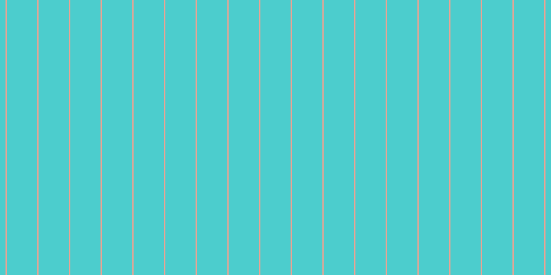 #4ccdcd, #eba393 vertical lines, two pixels wide, forty-four pixels apart