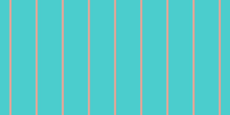 #4ccdcd, #eba393 vertical lines, seven pixels wide, eighty-four pixels apart