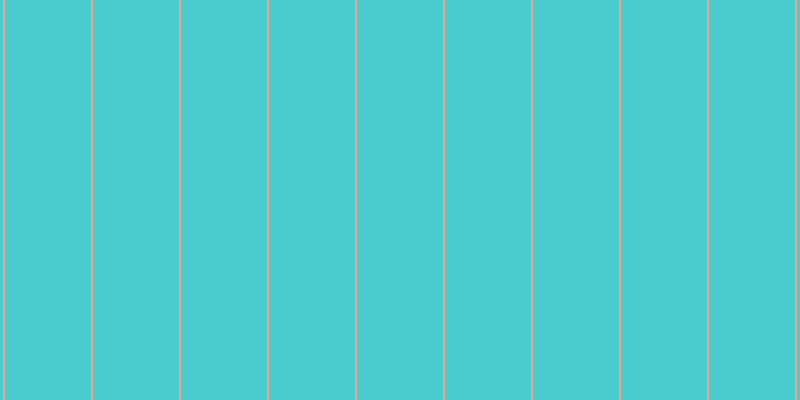 #4ccdcd, #eba393 vertical lines, two pixels wide, eighty-six pixels apart