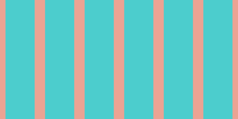 #4ccdcd, #eba393 vertical lines, thirty-five pixels wide, ninety-eight pixels apart