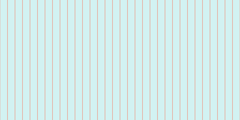 #4ccdcd (25%), #eba393 vertical lines, two pixels wide, twenty-three pixels apart