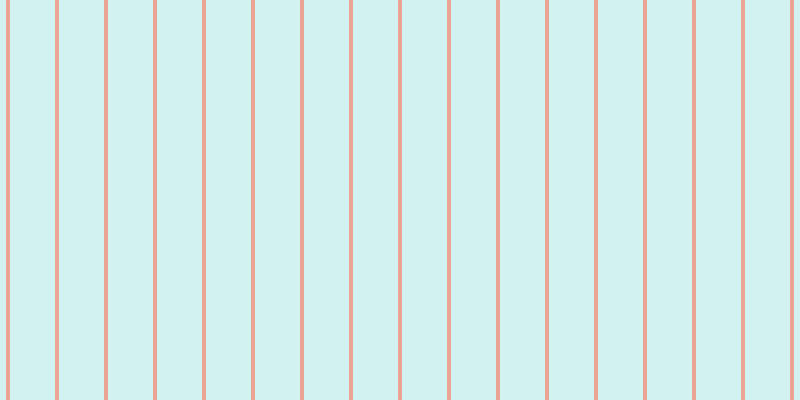 #4ccdcd (25%), #eba393 vertical lines, four pixels wide, forty-five pixels apart