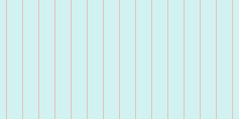 #4ccdcd (25%), #eba393 vertical lines, two pixels wide, fifty-two pixels apart