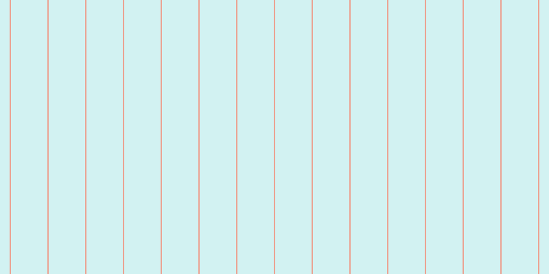 #4ccdcd (25%), #eba393 vertical lines, two pixels wide, fifty-three pixels apart