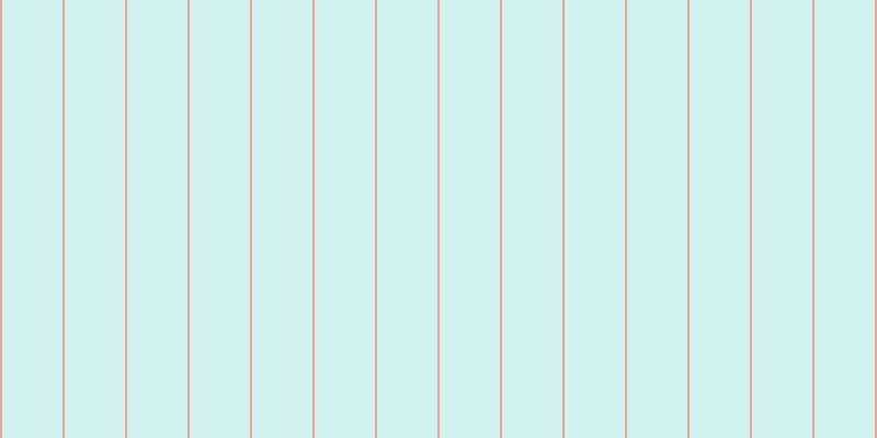 #4ccdcd (25%), #eba393 vertical lines, two pixels wide, fifty-five pixels apart
