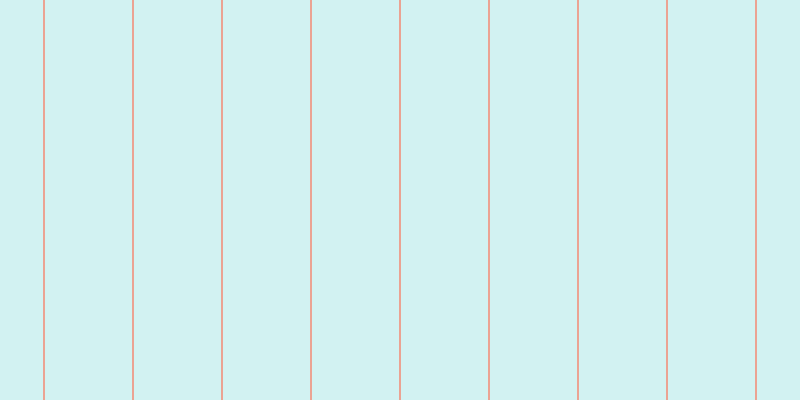 #4ccdcd (25%), #eba393 vertical lines, two pixels wide, eighty-seven pixels apart