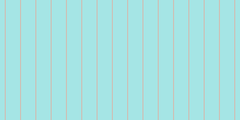 #4ccdcd (50%), #eba393 vertical lines, two pixels wide, forty-nine pixels apart