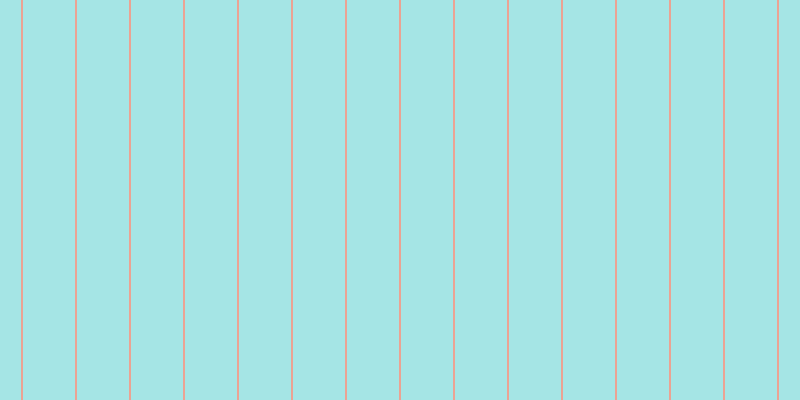 #4ccdcd (50%), #eba393 vertical lines, two pixels wide, fifty-two pixels apart