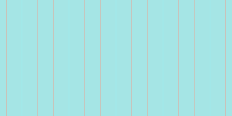 #4ccdcd (50%), #eba393 vertical lines, one pixels wide, fifty-three pixels apart