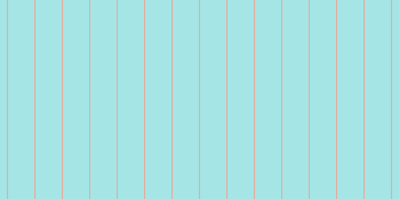#4ccdcd (50%), #eba393 vertical lines, two pixels wide, fifty-three pixels apart