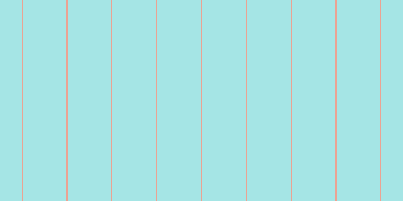#4ccdcd (50%), #eba393 vertical lines, two pixels wide, eighty-seven pixels apart