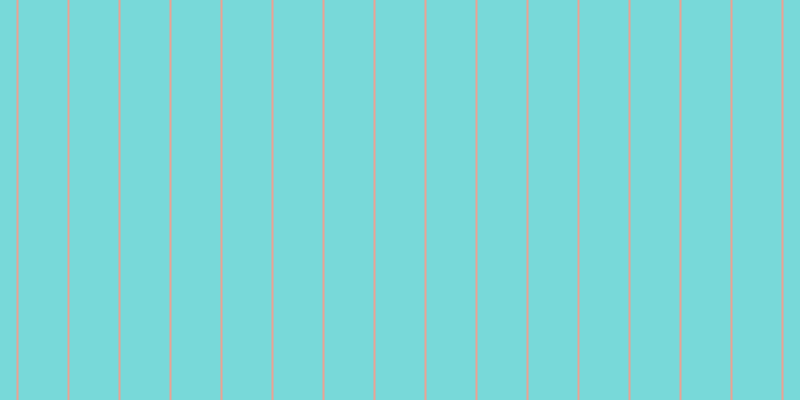 #4ccdcd (75%), #eba393 vertical lines, two pixels wide, forty-nine pixels apart