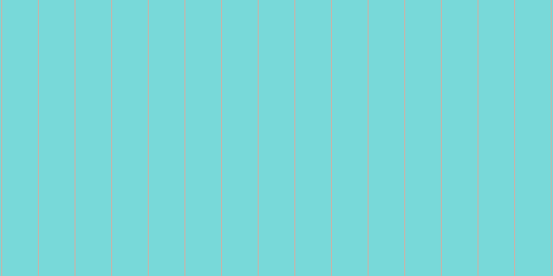 #4ccdcd (75%), #eba393 vertical lines, one pixels wide, fifty-two pixels apart