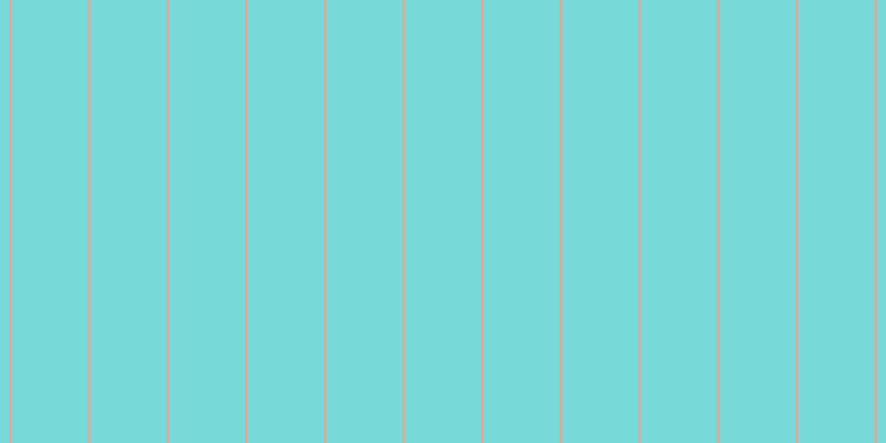 #4ccdcd (75%), #eba393 vertical lines, two pixels wide, sixty-nine pixels apart