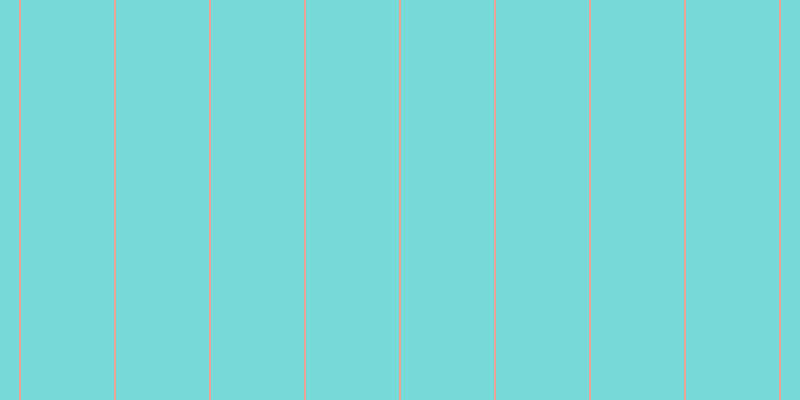 #4ccdcd (75%), #eba393 vertical lines, two pixels wide, ninety-three pixels apart