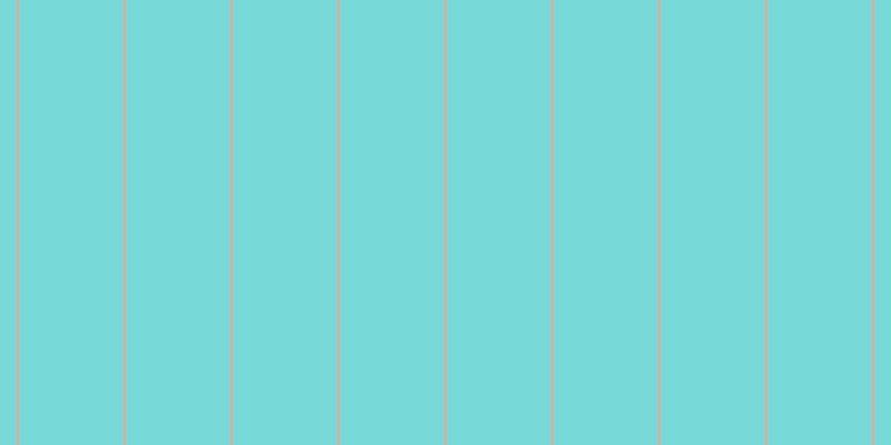 #4ccdcd (75%), #eba393 vertical lines, two pixels wide, ninety-four pixels apart