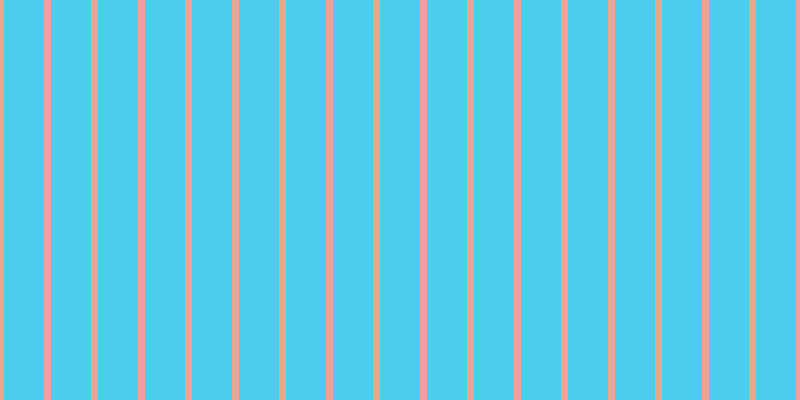 #4ccdee, #eba393 vertical lines, seven pixels wide, forty pixels apart
