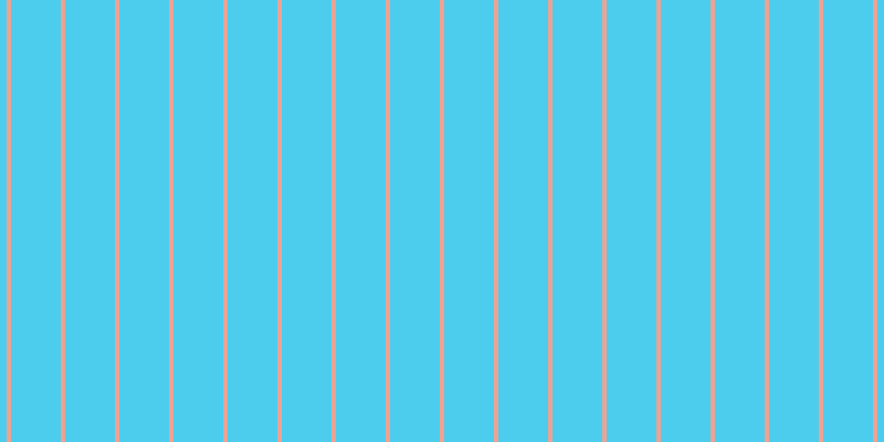 #4ccdee, #eba393 vertical lines, four pixels wide, forty-five pixels apart